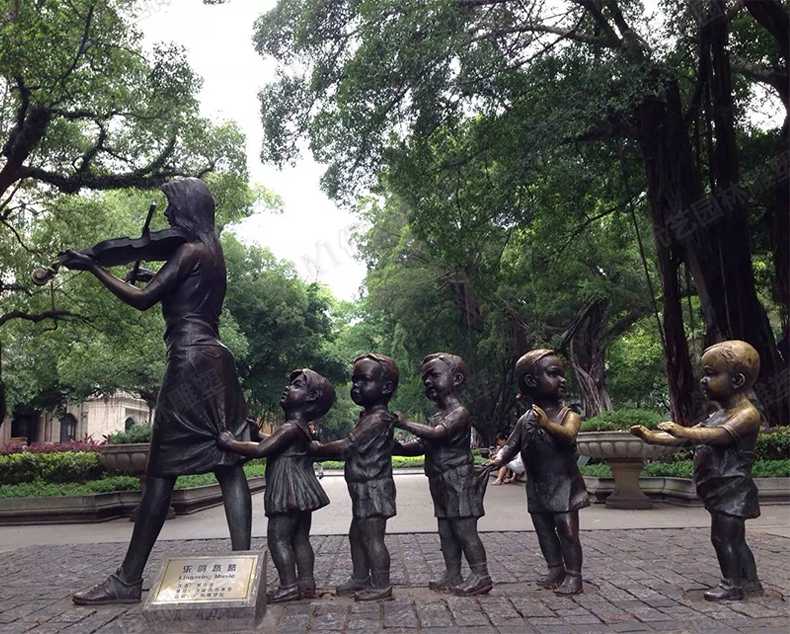 銅人物雕塑，銅小孩雕塑